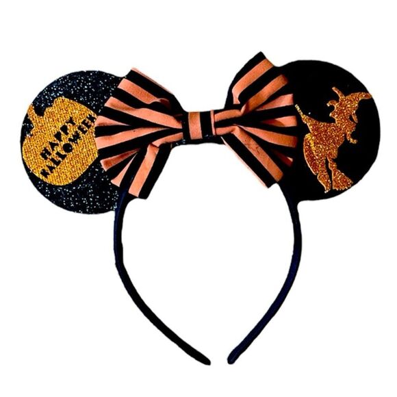 Halloween Minnie Mouse Ears Headband - Picture 1 of 3